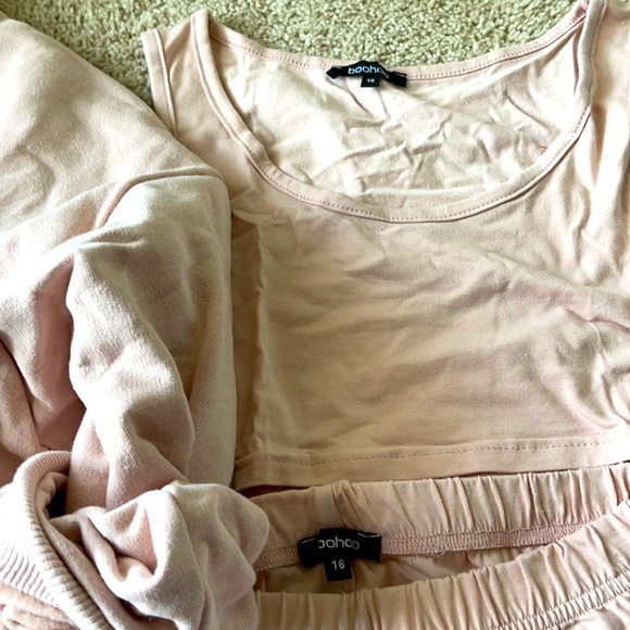 Boohoo 3 Piece Track Suit Set Size 12 - Picture 9 of 10